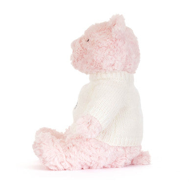 Leola Bear with Personalised Cream Jumper