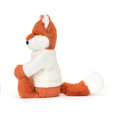 Bashful Fox Cub avec pull crème personnalisé