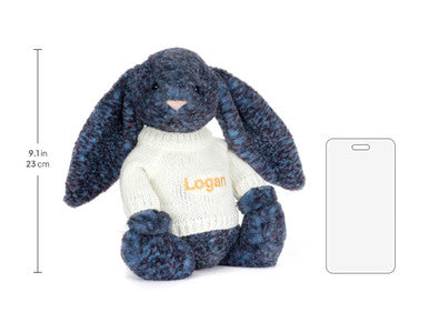 Hopscone Luxe Bunny avec pull crème personnalisé