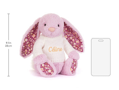 Thistlepop Blossom Luxe Bunny avec pull crème personnalisé