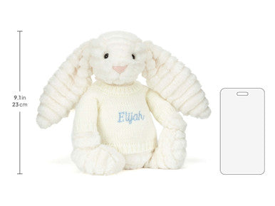 Bashful Luxe Bunny Nimbus avec pull crème personnalisé