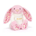 Blushkin Blossom Luxe Bunny avec pull crème personnalisé