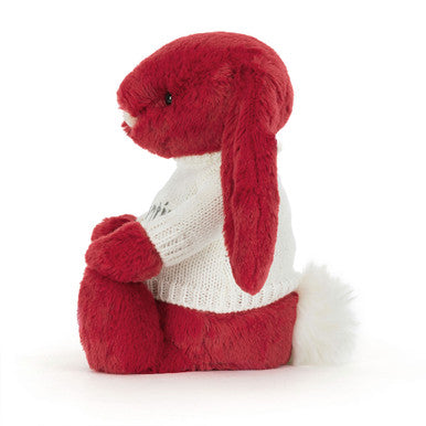 Bashful Luxe Bunny Scarlett avec pull crème personnalisé