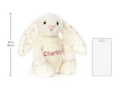 Bashful Twinkle Bunny avec pull crème personnalisé
