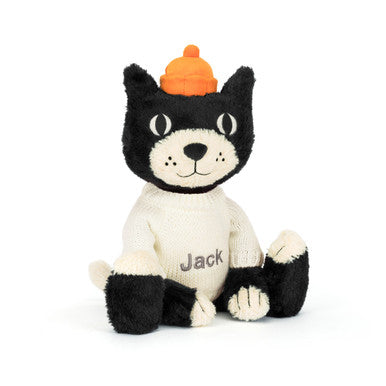 Jellycat Jack avec pull crème personnalisé