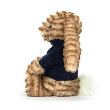 Bashful Luxe Bunny Juniper avec pull bleu marine personnalisé