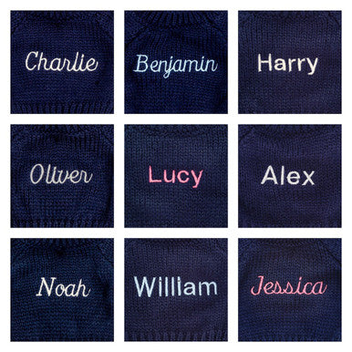 Bashful Monkey with Personalised Navy Jumper