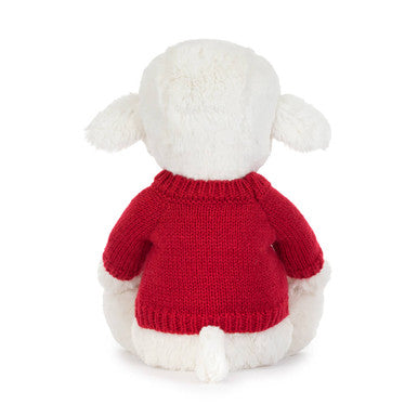 Agneau Skipson avec pull rouge personnalisé