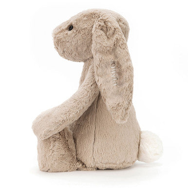 Personalised Bashful Beige Bunny Huge