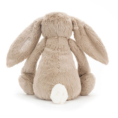 Lapin beige timide personnalisé énorme