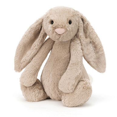 Lapin beige timide personnalisé énorme