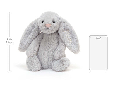 Lapin argenté timide personnalisé Medium