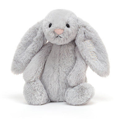 Lapin argenté timide personnalisé Medium