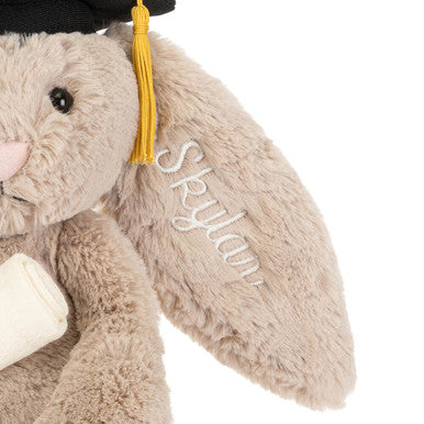 Personalised Bashful Bunny Graduation Outfit