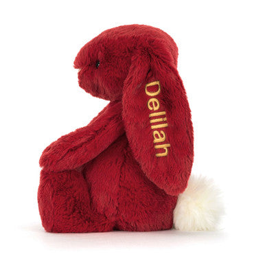 Personnalisé Bashful Luxe Bunny Scarlett Medium