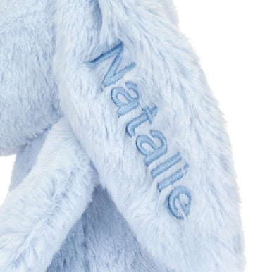 Medium Lapin bleu timide personnalisé