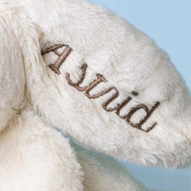 Lapin crème personnalisé avec étoile