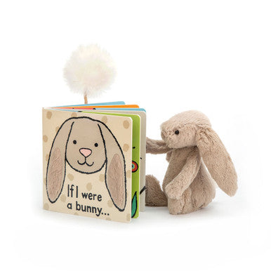 Si j'étais un livre de lapin et un petit lapin beige timide